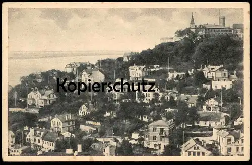 ALTE POSTKARTE HAMBURG-BLANKENESE MIT DEM SÜLLBERG AK Ansichtskarte postcard cpa