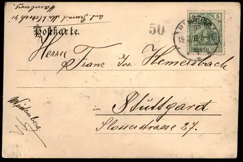 ALTE POSTKARTE HAMBURG ALTER JUNGFERNSTIEG AK Ansichtskarte postcard cpa
