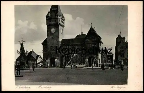 ALTE POSTKARTE HAMBURG MESSBERG H. V. SEGGERN WANDRAHMSBRÜCKE AK Ansichtskarte postcard cpa