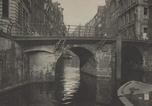 ALTE POSTKARTE HAMBURG ZOLLENBRÜCKE H. V. SEGGERN bridge pont AK cpa Ansichtskarte postcard