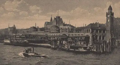 ALTE POSTKARTE HAMBURG WANDRAHMS-BRÜCKE MESSAMT WANDRAHMSBRÜCKE bridge pont AK cpa Ansichtskarte postcard