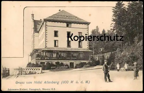 ALTE POSTKARTE GRUSS VON HOTEL ALTENBERG 1100 M COL DE LA SCHLUCHT VOSGES VOGESEN Neubois Elsass cpa AK Ansichtskarte