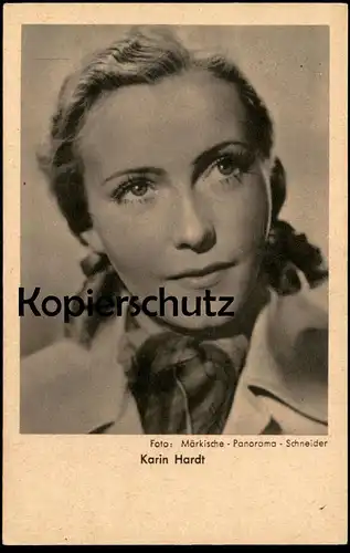 ALTE POSTKARTE KARIN HARDT SCHAUSPIELERIN FILM actor actress cinema Kino Stärker als die Liebe Ansichtskarte postcard AK