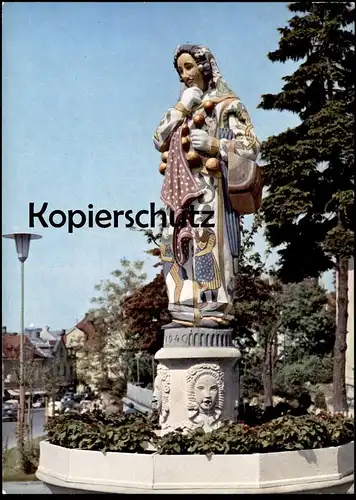 ÄLTERE POSTKARTE DONAUESCHINGEN HANSELE-BRUNNEN HANSELBRUNNEN fontaine fountain Ansichtskarte postcard cpa AK