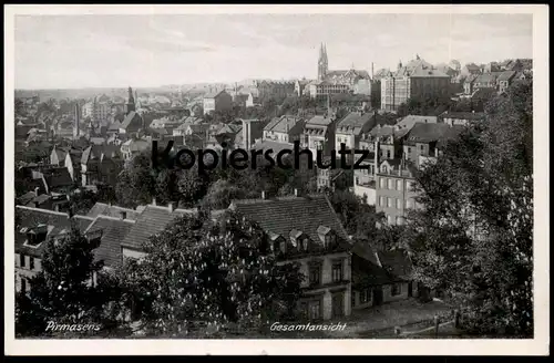 ALTE POSTKARTE PIRMASENS GESAMTANSICHT Total Totalansicht Blick auf Stadt Ansichtskarte postcard cpa AK