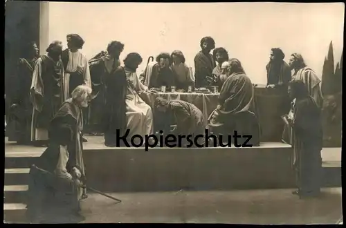 ALTE POSTKARTE PASSIONSSPIELE 1934 OBERAMMERGAU SALBUNG JESUS Theater Ansichtskarte postcard cpa AK