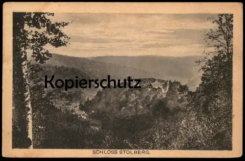 ALTE POSTKARTE SCHLOSS STOLBERG HARZ PANORAMA castle chateau cpa AK Ansichtskarte postcard