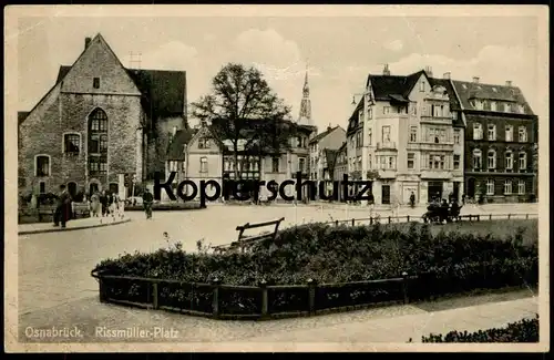 ALTE POSTKARTE OSNABRÜCK RISSMÜLLER-PLATZ 1942 cpa AK Ansichtskarte postcard