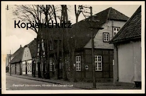 ALTE POSTKARTE GASTHOF VORTHMANN VÖRDEN BEZ. OSNABRÜCK Neuenkirchen-Vörden cpa AK Ansichtskarte postcard