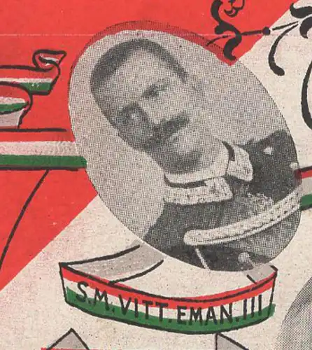 ALTE POSTKARTE 15 SETTEMBRE 1904 OMAGGIO AL LIETO EVENTO CORONA D'ITALIA EMAN III ELENA cpa postcard AK Ansichtskarte