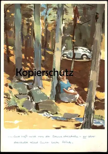 ALTE POSTKARTE VOLKSWAGEN VICTOR MUNDORFF VW KÄFER WERBUNG REKLAME Coccinelle Auto car Ansichtskarte postcard cpa AK