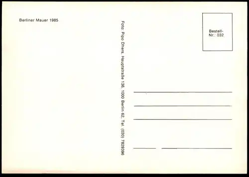 ÄLTERE POSTKARTE BERLINER MAUER 1985 THE WALL LE MUR KIND FAHRRAD BERLIN ART BIKE cpa AK postcard Ansichtskarte