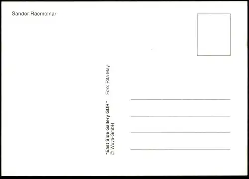 ÄLTERE POSTKARTE BERLIN SANDOR RACMOLNAR BERLINER MAUER THE WALL LE MUR ART cpa AK postcard Ansichtskarte