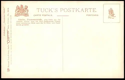 ALTE POSTKARTE GÖRLITZ FINSTERTORSTRASSE OILETTE RAPHAEL TUCK Tucks Zgorzelec Ansichtskarte cpa postcard AK