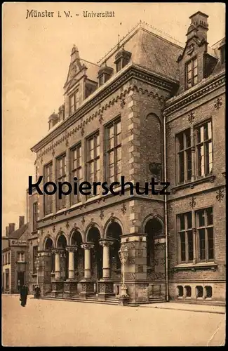 ALTE POSTKARTE MÜNSTER I. W. UNIVERSITÄT university université Ansichtskarte cpa postcard AK