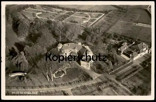 ALTE POSTKARTE MÜNSTER HAUS SENTMARING Luftbild Fliegeraufnahme Ansichtskarte postcard cpa AK