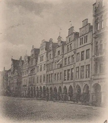 ALTE POSTKARTE GRUSS AUS MÜNSTER 1898 PRINZIPALMARKT BAHNPOST ZUG 92 CÖLN - OSNABRÜCK Ansichtskarte postcard cpa AK