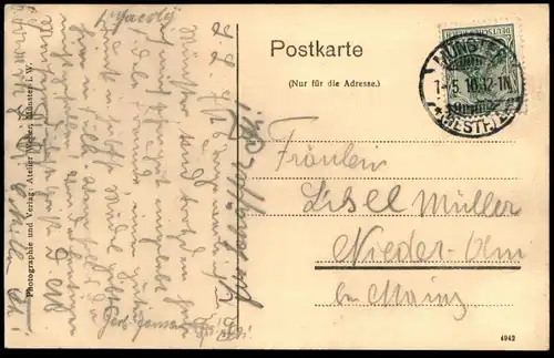 ALTE POSTKARTE MÜNSTER I. W. CHERUSCIA TREUE FEST WAHR Corps Studentika Studentica Ansichtskarte postcard cpa AK