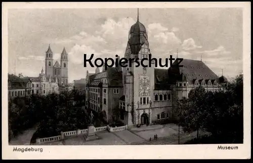 ALTE POSTKARTE MAGDEBURG MUSEUM Ansichtskarte postcard cpa AK