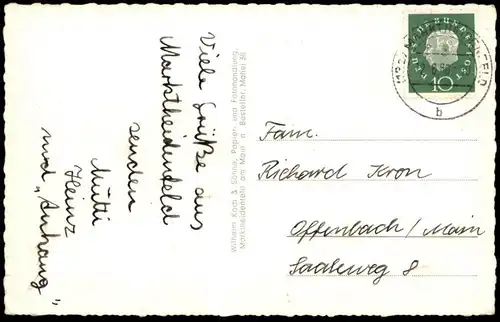 ÄLTERE POSTKARTE GRUSS AUS MARKTHEIDENFELD AM MAIN KREIS-BERUFSSCHULE FLASCHNERHAUS LANDWIRTSCHAFTSSCHULE Ansichtskarte