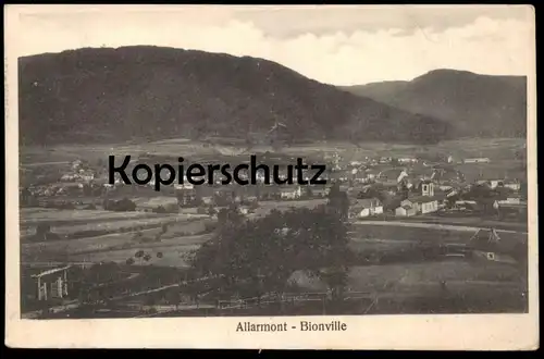 ALTE POSTKARTE ALLARMONT BIONVILLE VALLÉE DE CELLES Feldpost Stempel Vosges Ansichtskarte cpa AK postcard