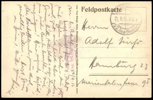 ALTE POSTKARTE SPRENGTRICHTER 1. WELTKRIEG WK I UNTERSTAND STELLUNG SOLDATEN SOLDAT cpa Ansichtskarte postcard AK