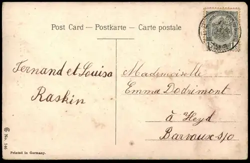 ALTE POSTKARTE ENGEL ANGEL ANGE AMOR BONNE ANNÉE KORB MIT HERZEN HERZ NEUJAHR angels cpa Ansichtskarte postcard AK