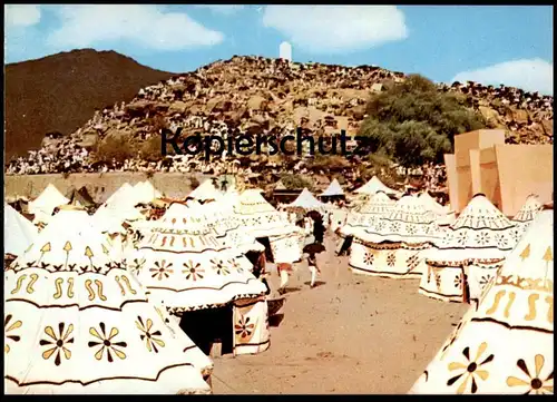 ÄLTERE POSTKARTE JABAL-UL-RAHMAH ARAFAT SAUDI ARABIA Saudi-Arabien Zelte cpa Ansichtskarte postcard AK