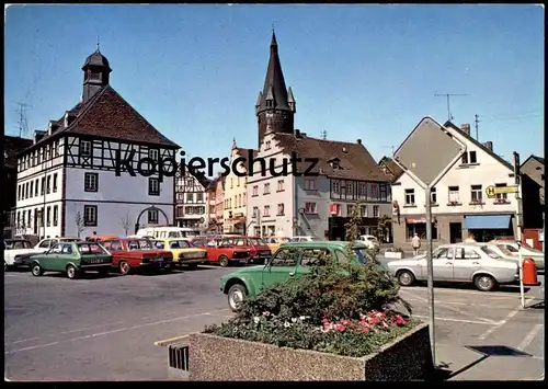ÄLTERE POSTKARTE OTTWEILER SAAR VOLKSWAGEN MERCEDES PKW cpa Ansichtskarte postcard AK