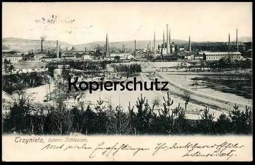 ALTE POSTKARTE TRZYNIETZ TRINEC TRZYNIEC INDUSTRIE FABRIK Hütte Eisenhütte Hochofen Mähren Schlesien Tschechien