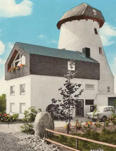 ÄLTERE POSTKARTE MÜNSTER ROXEL MÜHLE HALLENBAD HAUPTSCHULE Windmühle windmill moulin à vent Ansichtskarte cpa postcard