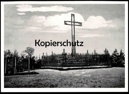 ÄLTERE POSTKARTE ADALBERTKREUZ BEI TENKITTEN REPRO 1974 BEREGOWOJE RUSSIA FISCHHAUSEN Ansichtskarte cpa Ak postcard