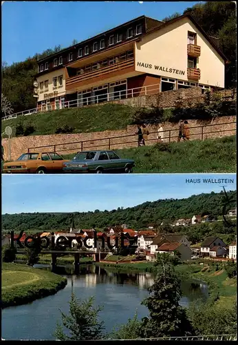 ÄLTERE POSTKARTE HAUS WALLSTEIN WALLENDORF NEUERBAUTES HAUS MIT HERRLICHEM BLICK AUF SAUER-& OURTAL Opel VW cpa postcard