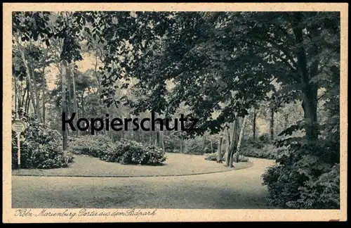 ALTE POSTKARTE KÖLN MARIENBURG PARTIE AUS DEM SÜDPARK Park parc Cöln cpa postcard Ansichtskarte AK