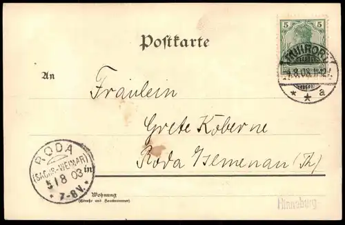 ALTE POSTKARTE DUISBURG RUHRORT KÖNIGSTRASSE KUTSCHE 1908 Ansichtskarte AK cpa postcard