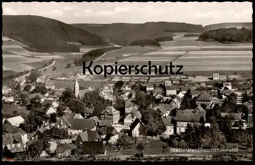 ÄLTERE POSTKARTE NIEDERSFELD HOCHSAUERLAND PANORAMA TOTALANSICHT WINTERBERG cpa Ansichtskarte AK postcard