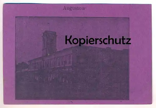 ALTE POSTKARTE AUGUSTOW 191x Augustowo Polska Poland Podlachien pink purple postcard lila Ansichtskarte cpa AK