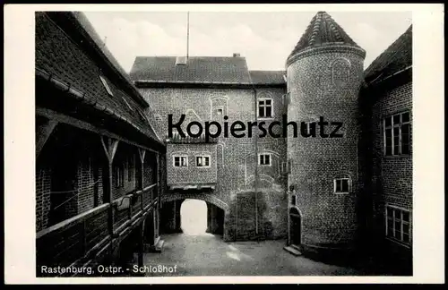 ALTE POSTKARTE RASTENBURG OSTPREUSSEN SCHLOSSHOF Schloss chateau castle Ketrzyn postcard Ansichtskarte cpa AK