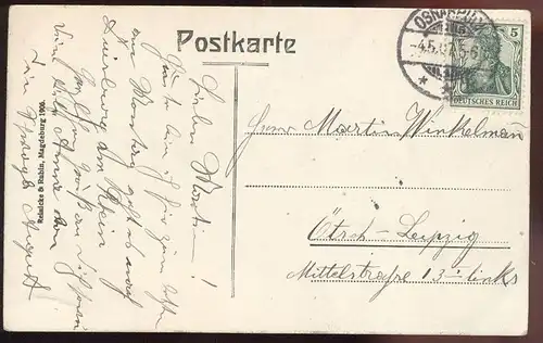 ALTE POSTKARTE OSNABRÜCK KAPELLE VOM MARIENHOSPITAL FUHRWERK KUTSCHE chapel cpa postcard AK Ansichtskarte