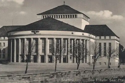 ALTE POSTKARTE GAU-THEATER SAAR-PFALZ SAARBRÜCKEN GAUTHEATER Ansichtskarte AK postcard cpa