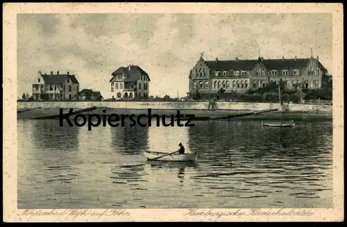 ALTE POSTKARTE NORDSEEBAD WYK AUF FÖHR HAMBURGISCHE KINDERHEILSTÄTTE Sanatorium cpa postcard AK Ansichtskarte