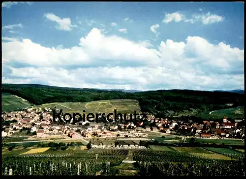 ÄLTERE POSTKARTE WEINORT 7801 PFAFFENWEILER IM SCHÖNEN SCHNECKENTAL PANORAMA GESAMTANSICHT cpa AK Ansichtskarte postcard