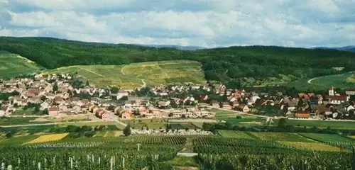 ÄLTERE POSTKARTE WEINORT 7801 PFAFFENWEILER IM SCHÖNEN SCHNECKENTAL PANORAMA GESAMTANSICHT cpa AK Ansichtskarte postcard