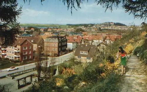 ÄLTERE POSTKARTE PLÖN AM SEE BLICK AUF DIE PRINZENSTRASSE AK Ansichtskarte postcard cpa