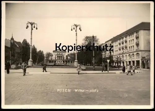 ALTE POSTKARTE POSEN WILHELMPLATZ POZNAN Polska Polen cpa AK Ansichtskarte postcard