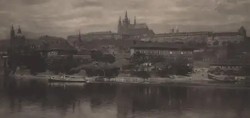 ALTE POSTKARTE PRAHA POHLED OD PARLAMENTU Parlament houses of parliament ship Schiff cpa AK Ansichtskarte postcard