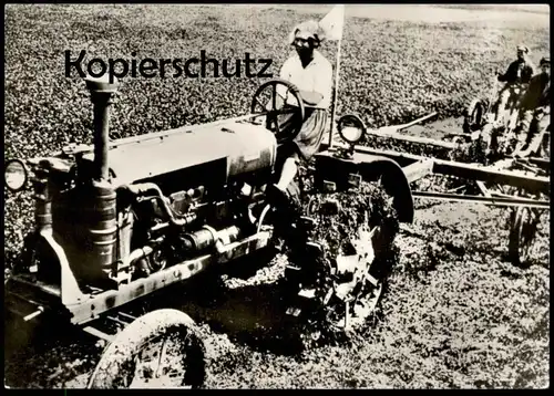 ÄLTERE KARTE WINNIZA UKRAINE KOLCHOS PARTEITAG KOMSOMOLZIN Socialism Traktor Trecker tractor tracteur UDSSR cpa postcard
