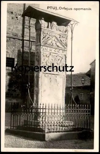 ALTE POSTKARTE PTUJ ORFEJUS-SPOMENIK monument Denkmal Slovenija Slowenien Slovenia Ansichtskarte cpa AK postcard