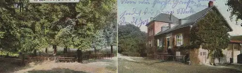 ALTE POSTKARTE GRUSS VON DER KRANZMAAR HÜRTH-HERMÜHLHEIM-KÖLN RESTAURATION VON PÜTZ WASSERTURM WALDWIRTSCHAFT Hermülheim