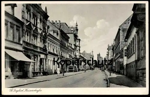 ALTE POSTKARTE ST. INGBERT KAISERSTRASSE Saar postcard cpa AK Ansichtskarte